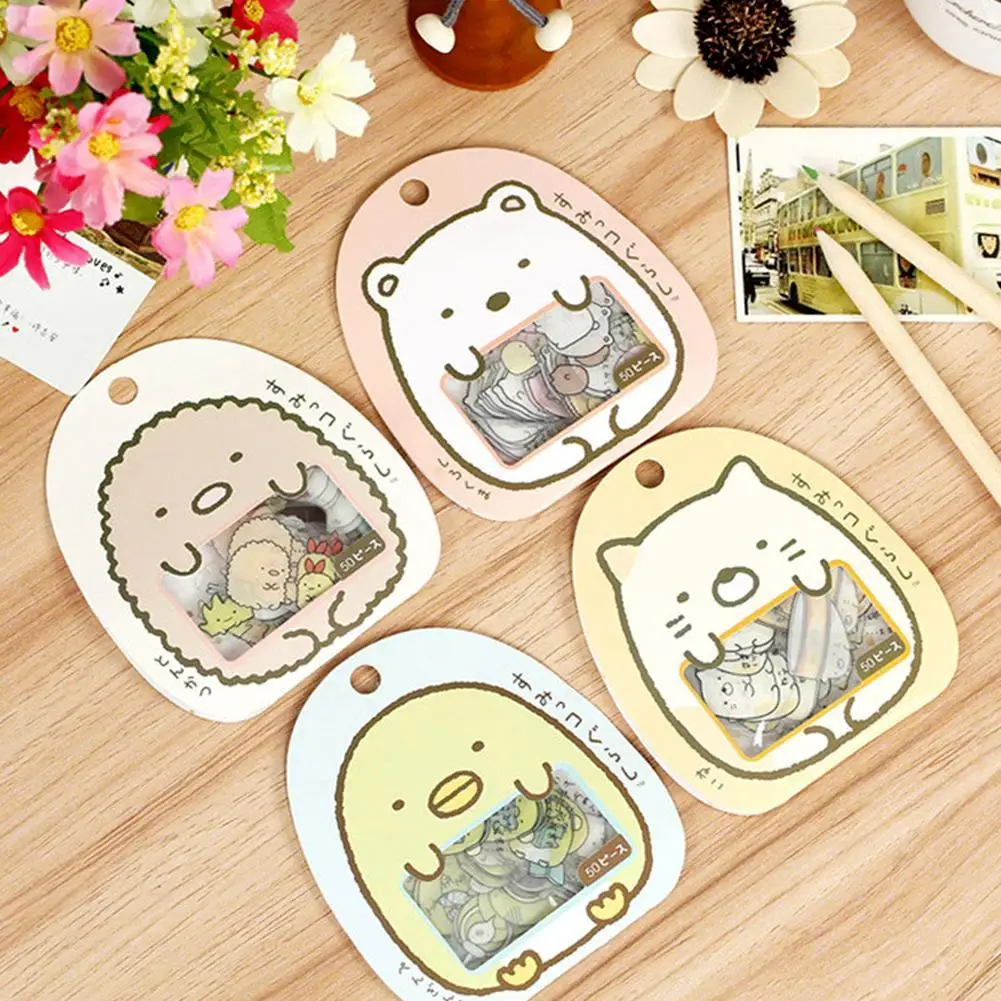 4 упаковки DIY милый мультфильм каваи ПВХ канцелярские наклейки прекрасный кот