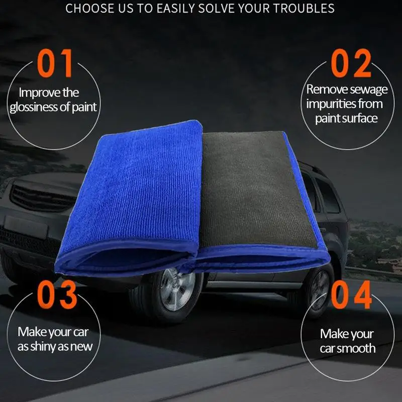 

Car wash clay bar glove car clay cleaning cloth automatic towel pad cleaning towel microfiber care sponge Q6X3