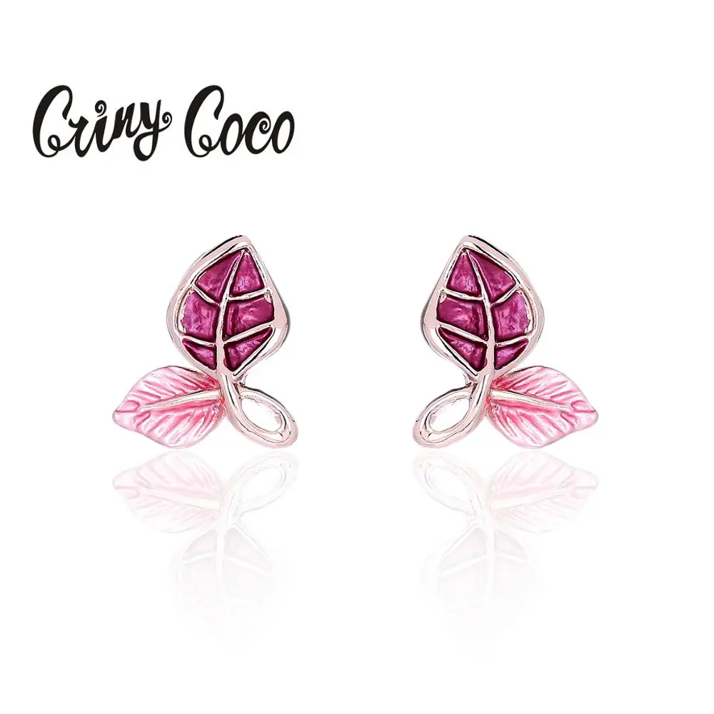 2020 корейские лучшие продажи серьги в форме листа женские модные простые