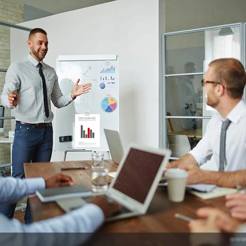 

16 Pack Magnetic Metal Clips, Refrigerator Whiteboard Magnetic Memo Note Clips Magnets Metal Clip Black & White