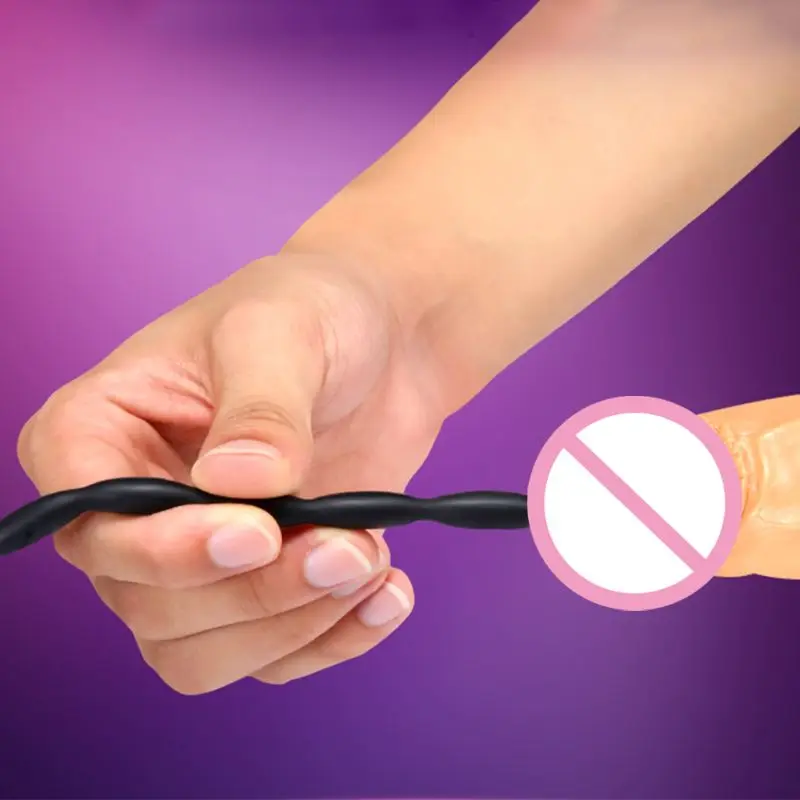 Силиконовые уретры Звук бусины полые штекер зонда трубка мочевой расширитель