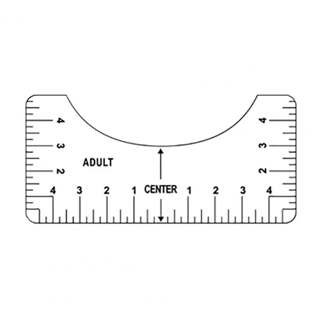

Universal T-Shirt Neckline Alignment Measuring Ruler Clothes Sewing Cutting Tool