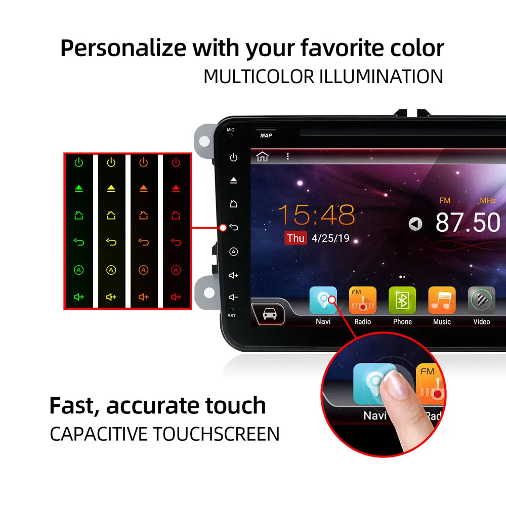 Bosion 8 ''Android 10 автомобильный DVD плеер GPS навигация автомобильное радио для
