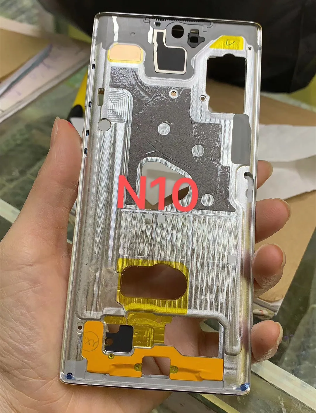 

Note10 For Samsung Galaxy Note 10 N970 Middle Frame Plate Housing Board LCD Support Faceplate Bezel Replace Repair Spare Part