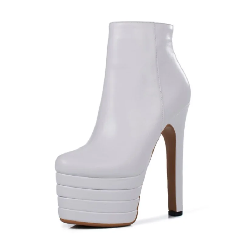 Женские ботильоны на платформе с круглым носком квадратном каблуке размеры 3-9 |