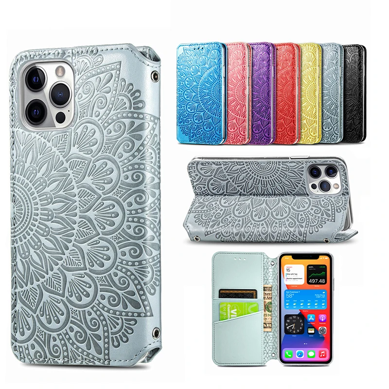 

Fashion Cute Solid Color Leather Phone Case For iPhone 12 11 XS Pro Max Mini X XR 8 7 6 6S Plus SE 2020 With Card Slot Cases