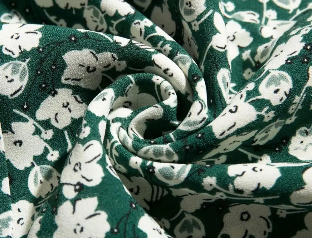 Винтажное элегантное осеннее платье с квадратным вырезом и принтом маргариток