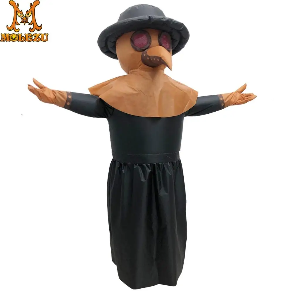 

Molezu Halloween Plague Doctor Inflatable Costume Halloween Cosplay Costumes Party Role Play Props Suite