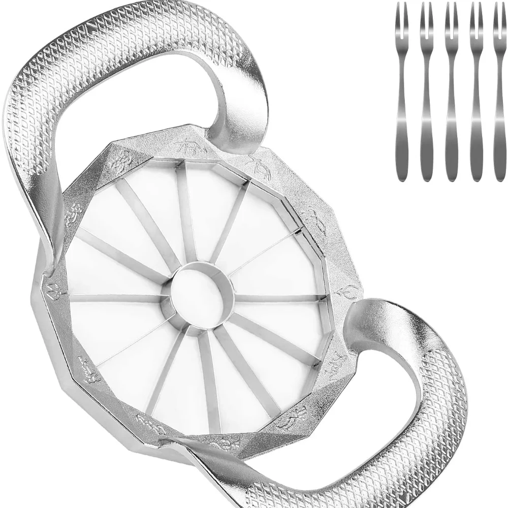 Нож для резки яблока 12 ломтиков из нержавеющей стали 5 вилок груши манго томатов