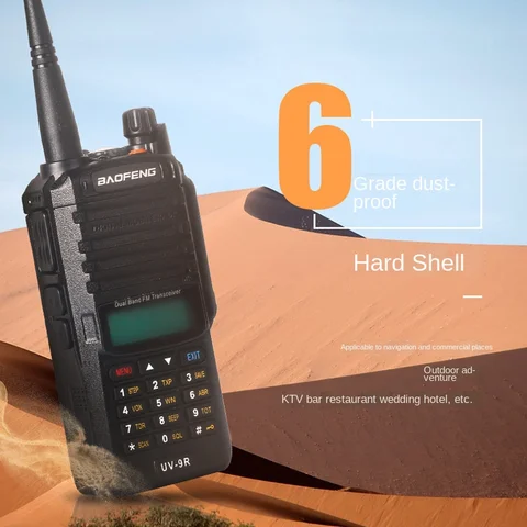 Радио baofeng UV-9R Автомобильная рация мобильное Радио 8 Вт Высокая мощность 67 класс водонепроницаемости для использования вне помещений