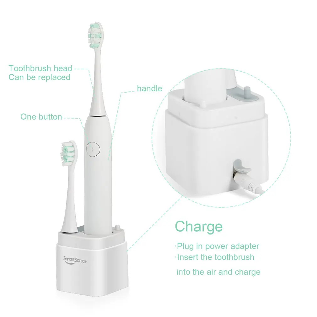 T9multi function электрическая зубная щетка звуковая волна Беспроводная зарядка Топ