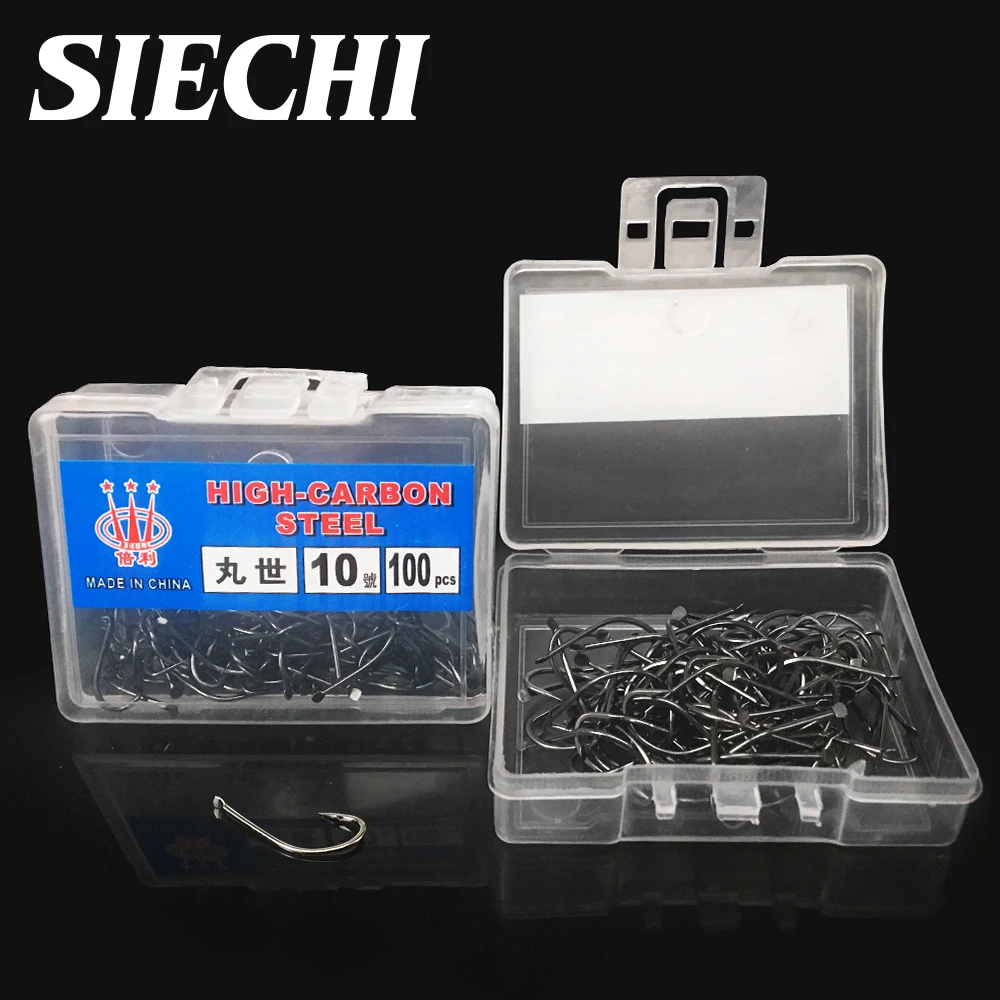 100 шт./корт. Искусственная джиг-головка из высокоуглеродистой стали рыболовные