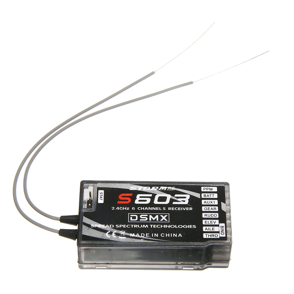 Новый S603 DSMX 6 каналов 2 4 ГГц воздушный разъем приемника RX поддержка DSM2/DSMX rReceiver
