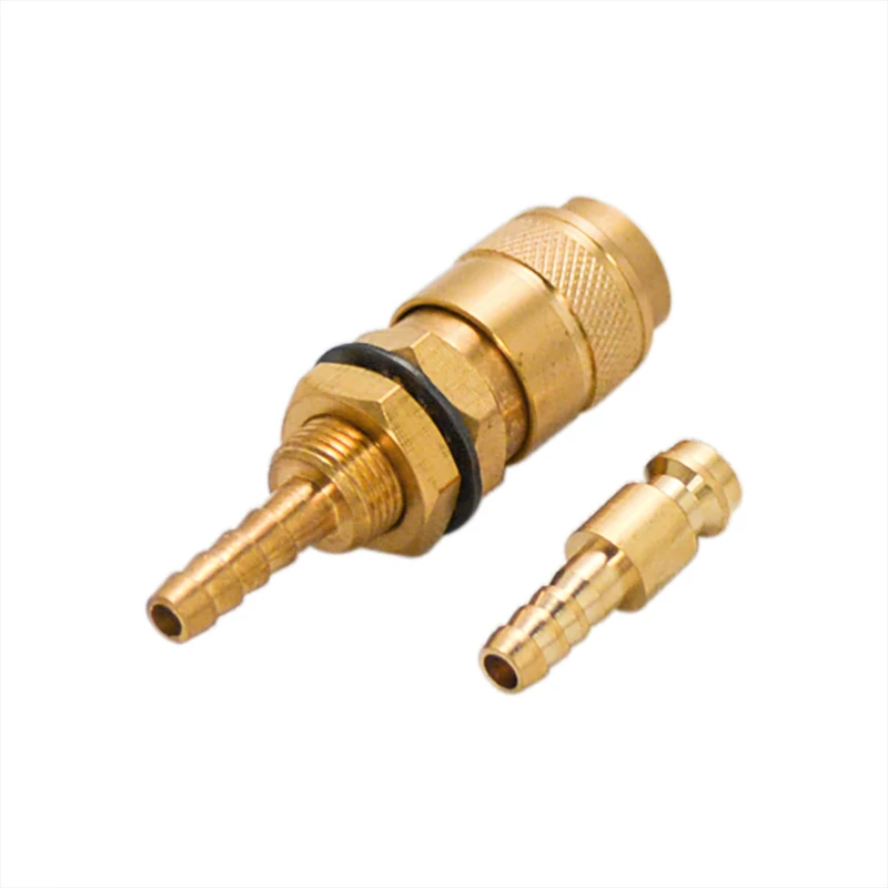 

1pc Gas & Water Quick Connector Water Cooled Torch for MIG TIG Welder Torch Red Circle+1pc 6mm Plug