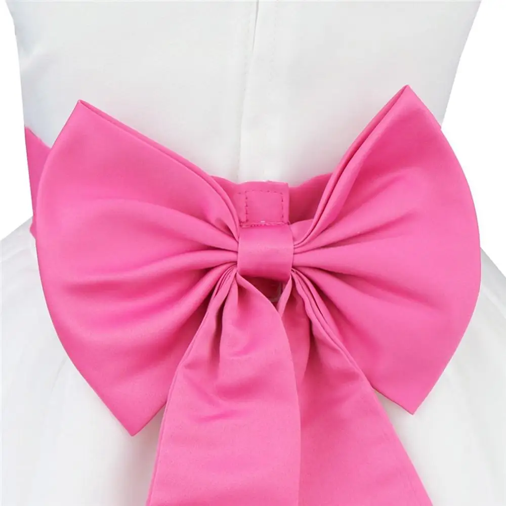 Белые платья подружки невесты пиротехнические вечерние бальные детские Платья с