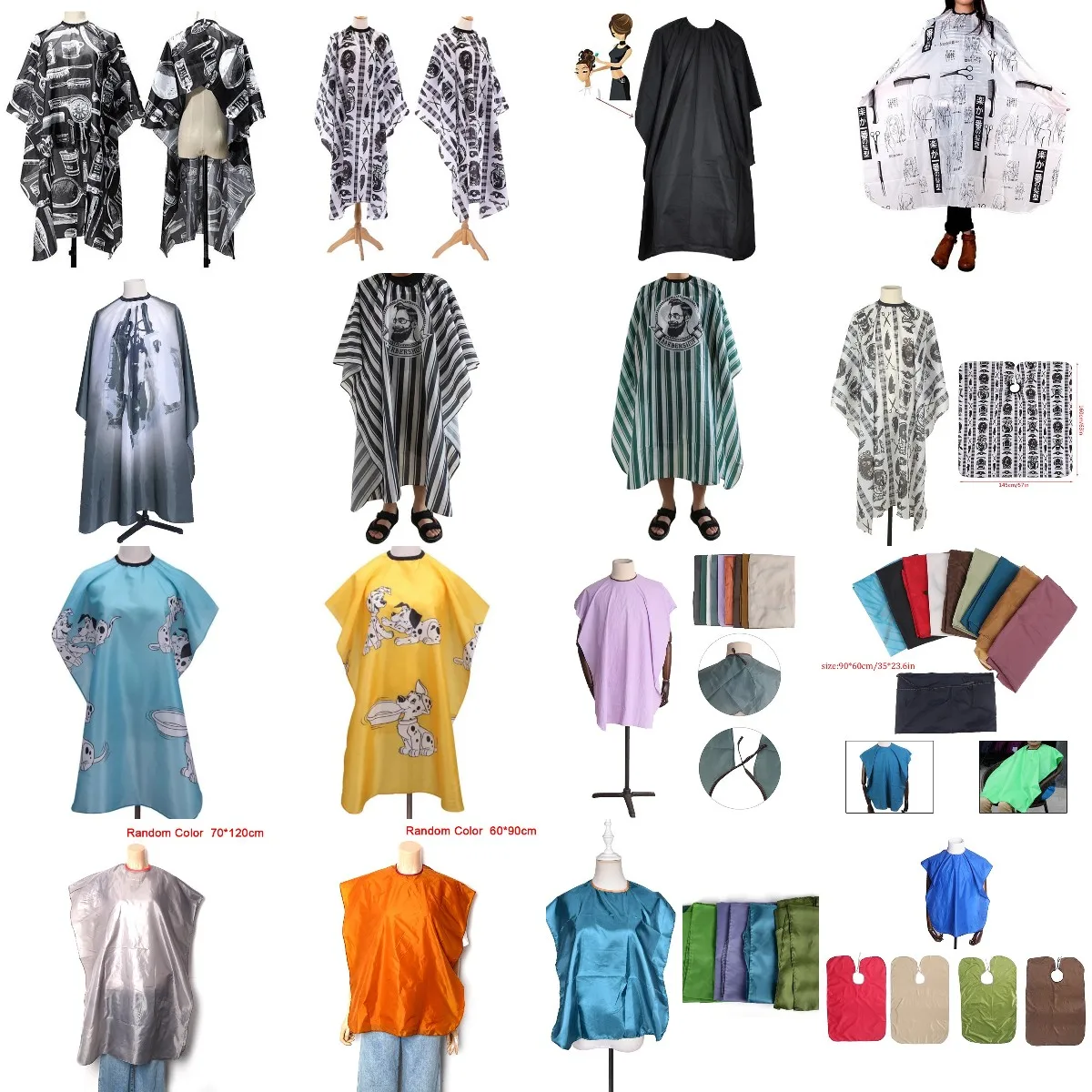 

1PCS Hairdressing Cape Professional Hair-Cut Salon Barber Cloth Wrap Protect Gown Apron Waterproof Cutting Gown Hair Cloth Wrap
