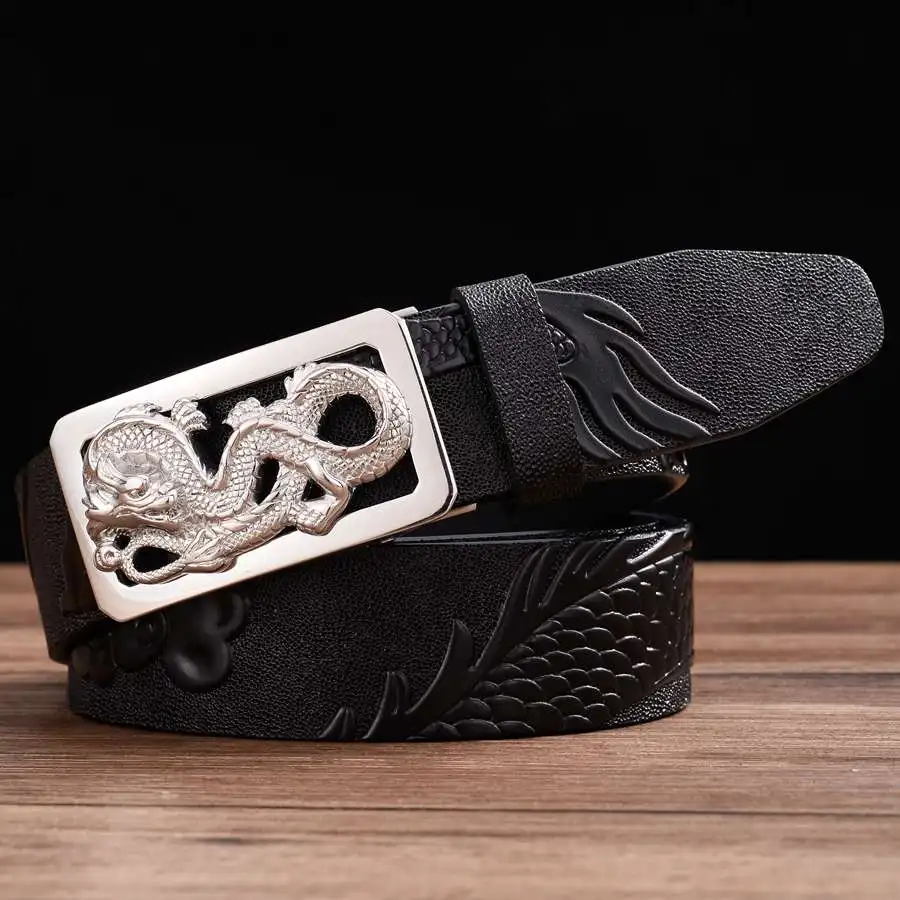 Ремень С Храповым Механизмом мужской пояс из натуральной кожи с автоматической