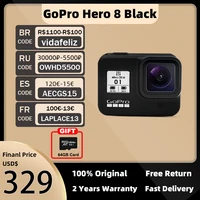 original gopro hero 8 black action camera go pro waterproof sport action camera 4k ultra hd video 1080p portable live streaming