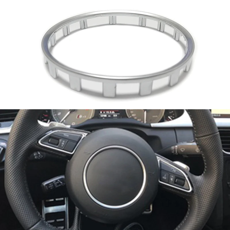 Хромированный АБС пластик отделка Руля наклейка вставка эмблема логотип кольцо