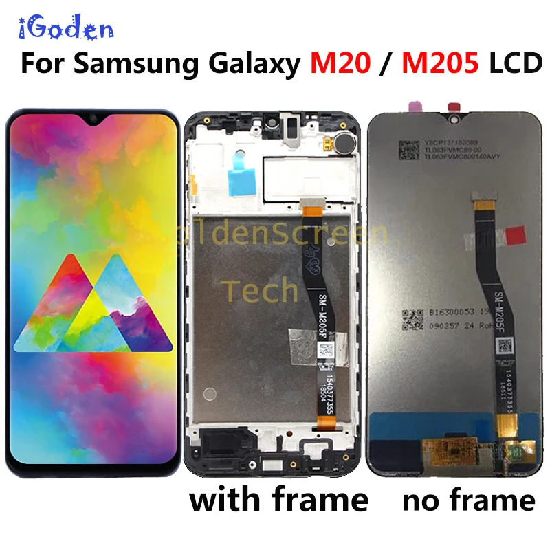 Активно-матричные осид для 6 3 ''SAMSUNG Galaxy M20 ЖК-дисплей сенсорный экран