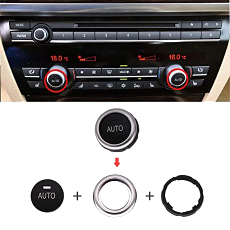 Автомобильный регулятор регулировки температуры Ручка кондиционера A/C для BMW 5 6 7