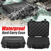 waterproof shockproof tool case sealed tool box safety resistant camera photography multimeter storage box suitcase with sponge