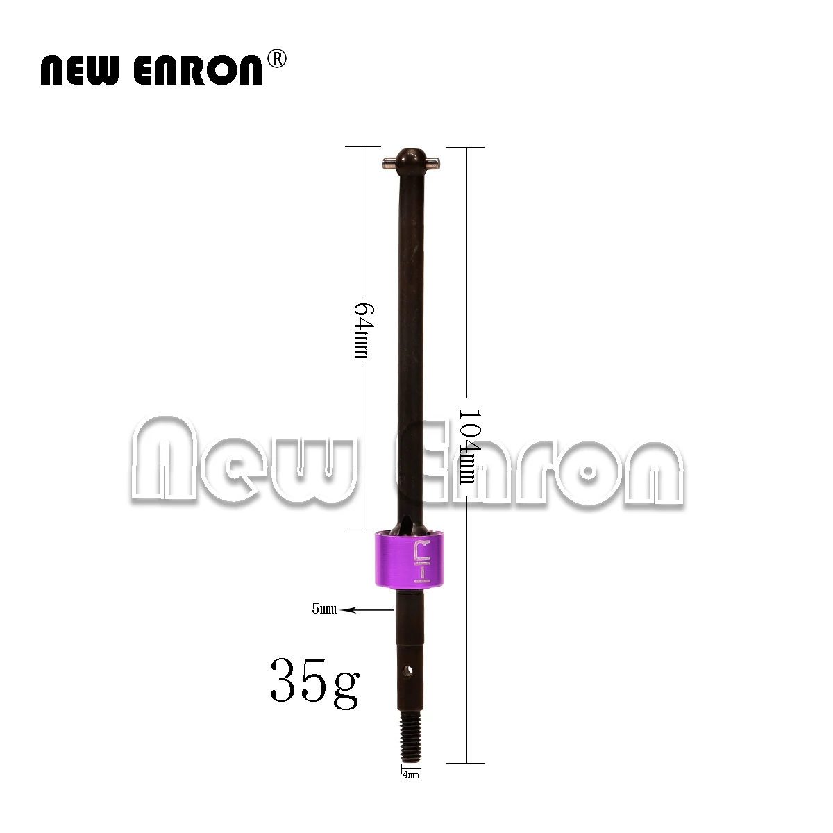 Новые приводные валы ENRON из закаленной стали CVD 2 шт. универсальные #106709 (66655 + 101228)