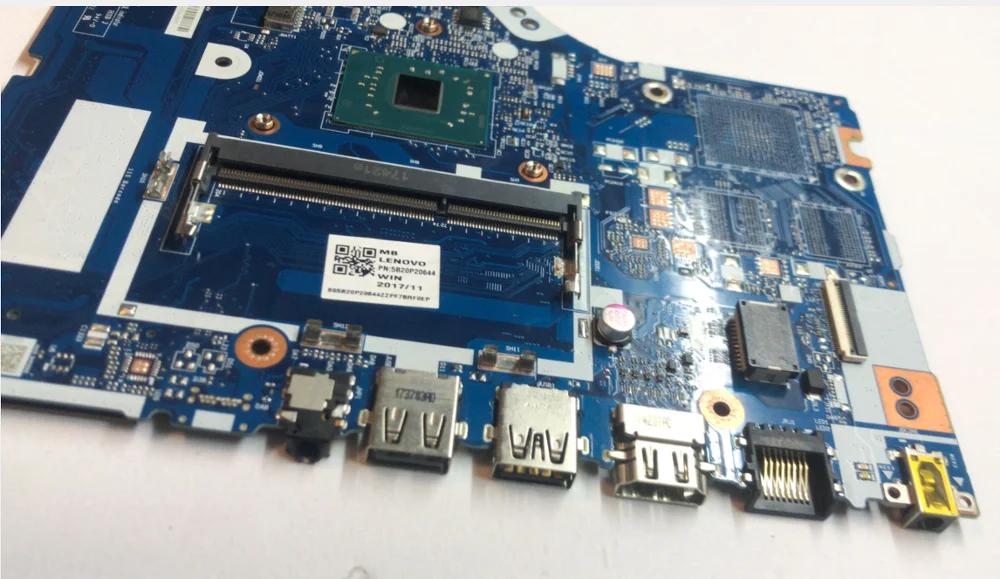 

KEFUbrand New For Lenovo 320-15IAP Notebook Motherboard DG424 DG524 NM-B301 Motherboard CPU N3350 DDR3 Test Work Free Shipping