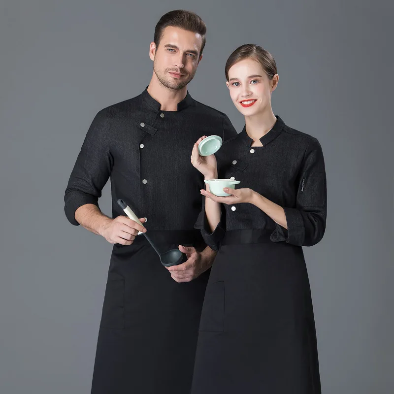 Куртка с длинным рукавом для шеф-повара воздухопроницаемая одежда работы в отеле