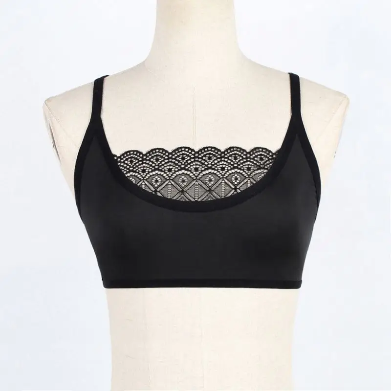 

New S-5XL Women Sexy Lace Tube Tops Bandeau Slim Sexy Solid Wild Bra Underwear Elastic Cage Lace Tank Tops Bustier Wholesale