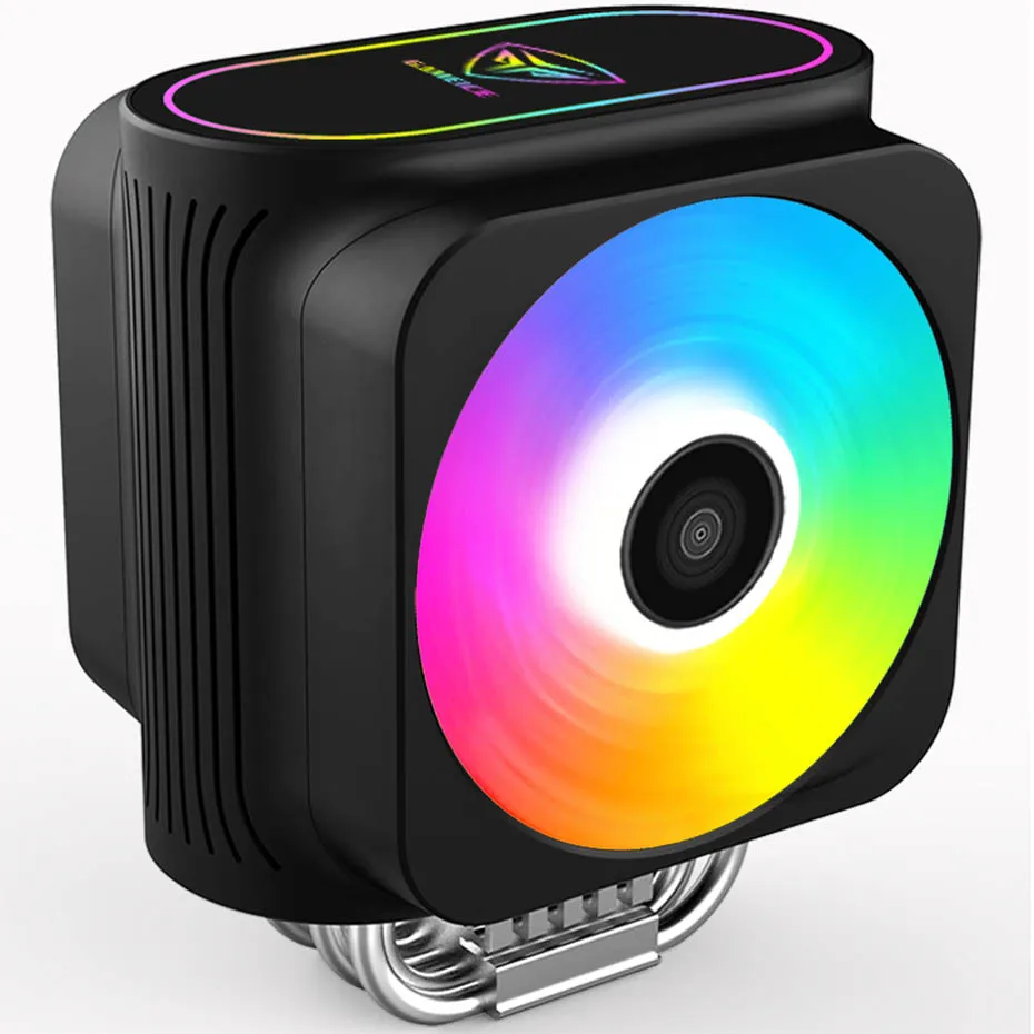 Кулер Pccooler для ПК, 6 тепловых трубок, кулер для процессора 120 мм, вентилятор охлаждения RGB PWM тихий для intel 1155 1156 2011 AMD AM4 AM3