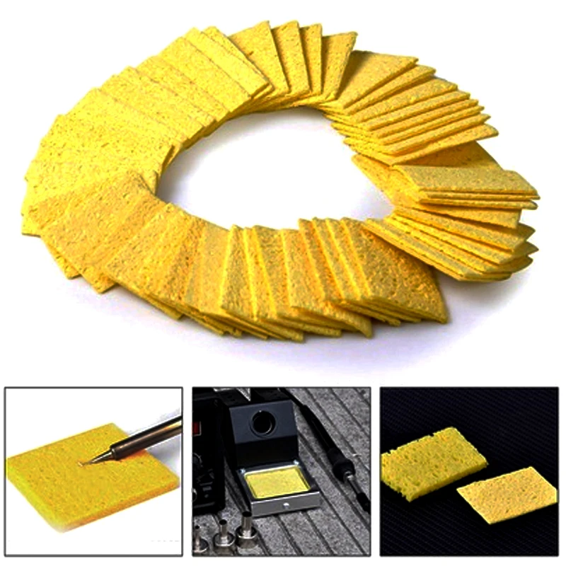 

Cleaner 10pcs Soldering Home Endurable Absorbability Cleaning Lot Welding Iron Sponges Magic Kit