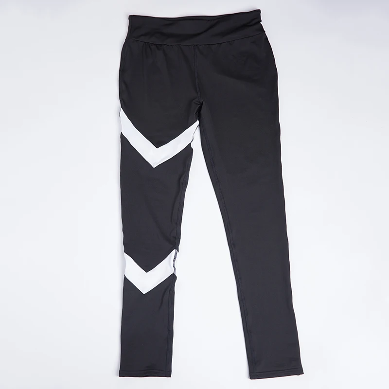 Новинка модные женские леггинсы с высокой талией сшитые Damen трикотажные черные