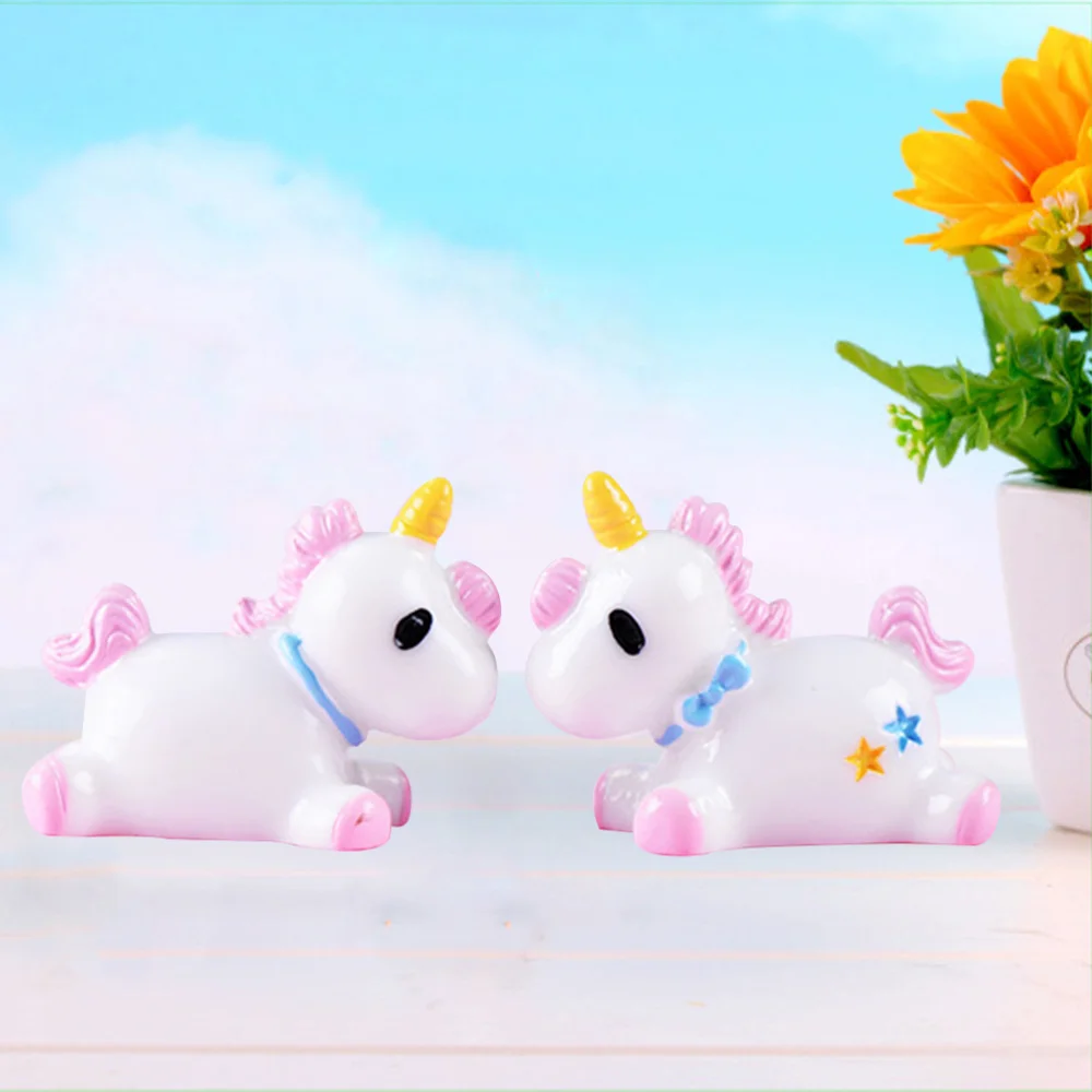 Комплект из 2 предметов мини смолы с надписью Unicorns Цветущий сад микро пейзаж