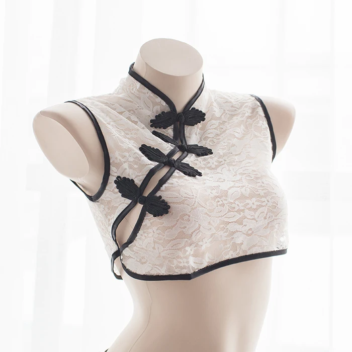 Женское пикантное соблазнительное нижнее белье пижама в китайском стиле чонсам