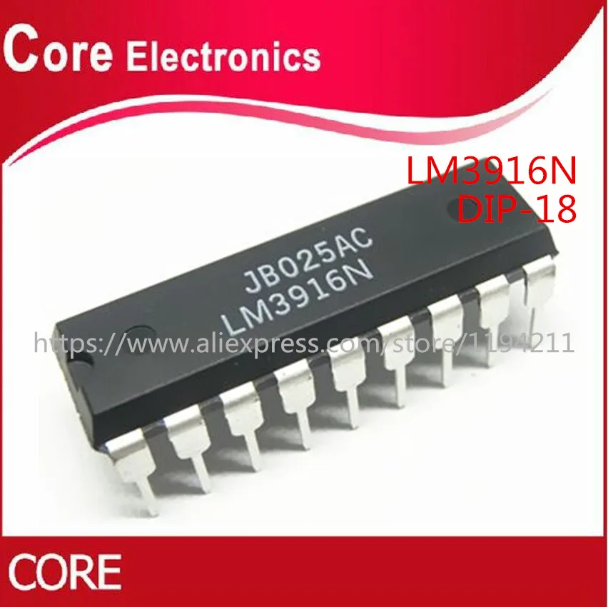 10 шт. LM3916N 1 DIP18 LM3916 DIP новый|Интегральные схемы| |