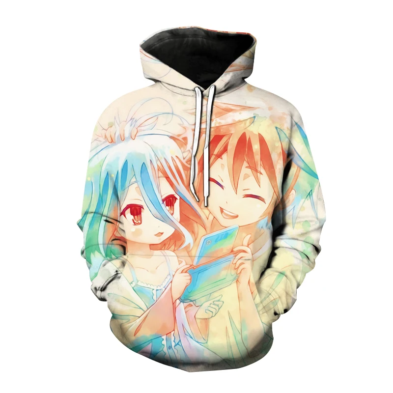 

Anime Hoodies No Game No Life 3D Print Sweatshirt Men Women Fashion Oversized Hoodie Cosplay Hip Hop Pullover Unisex Hoody Coats