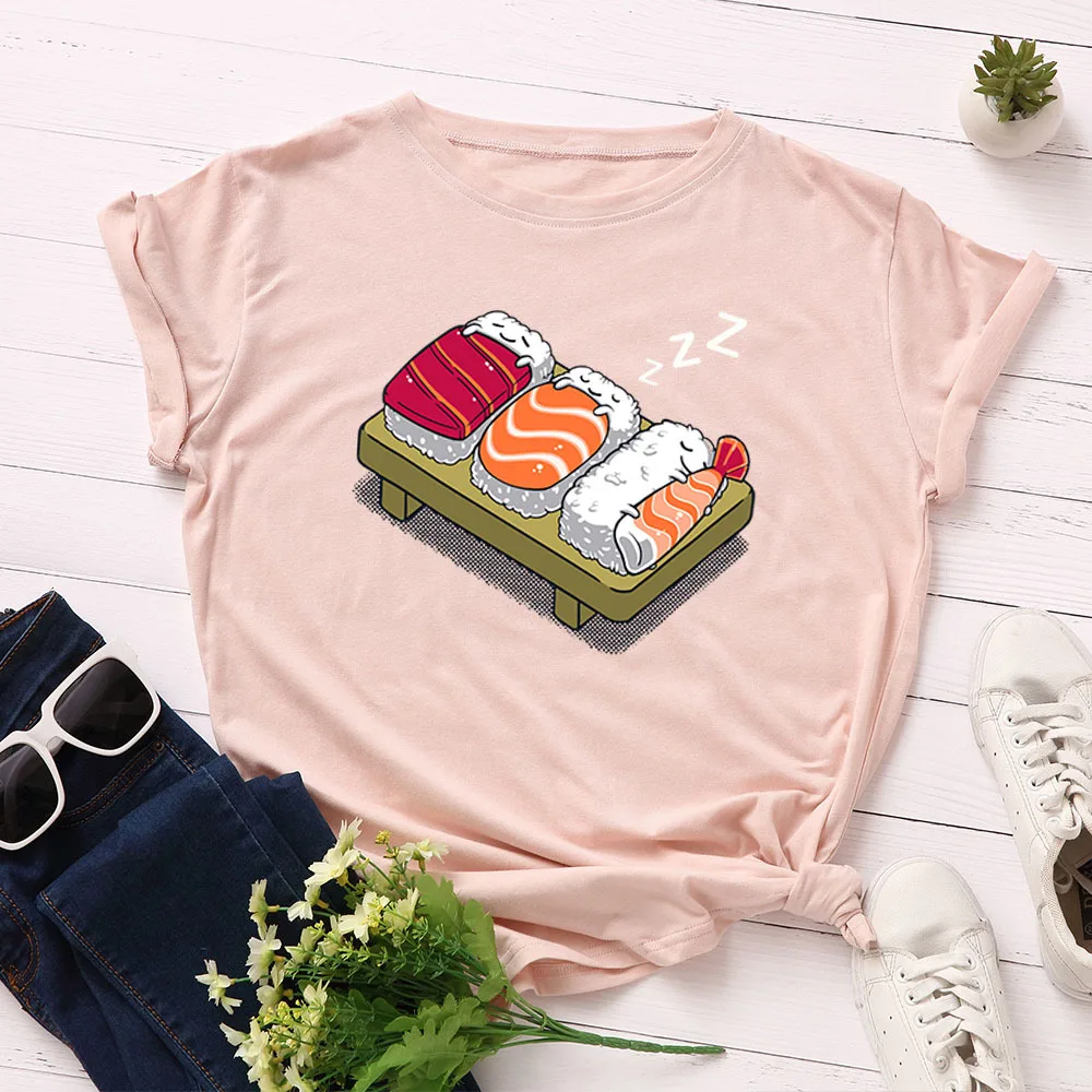 Женские хлопковые футболки с коротким рукавом летние графическим рисунком топы