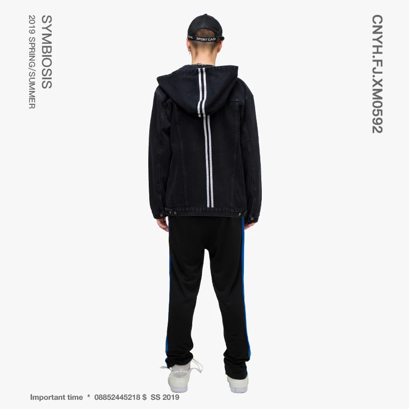 VIISHOW уличная одежда мужские куртки Брендовые джинсовые с капюшоном Chaqueta Hombre