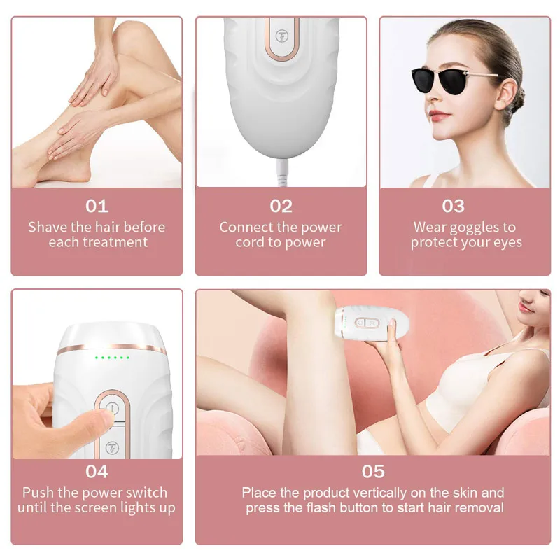 

990000 Flashes Laser Epilator Permanent IPL Photoepilator 2020 NEW Hair Removal depiladora Painless electric Epilator Dropship