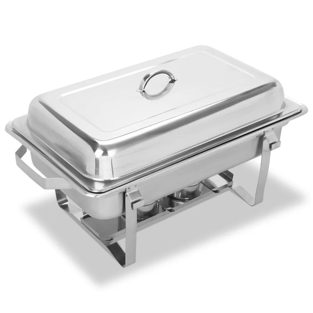 2 упаковки тарелок из нержавеющей стали 8 Кварт полноразмерная прямоугольная