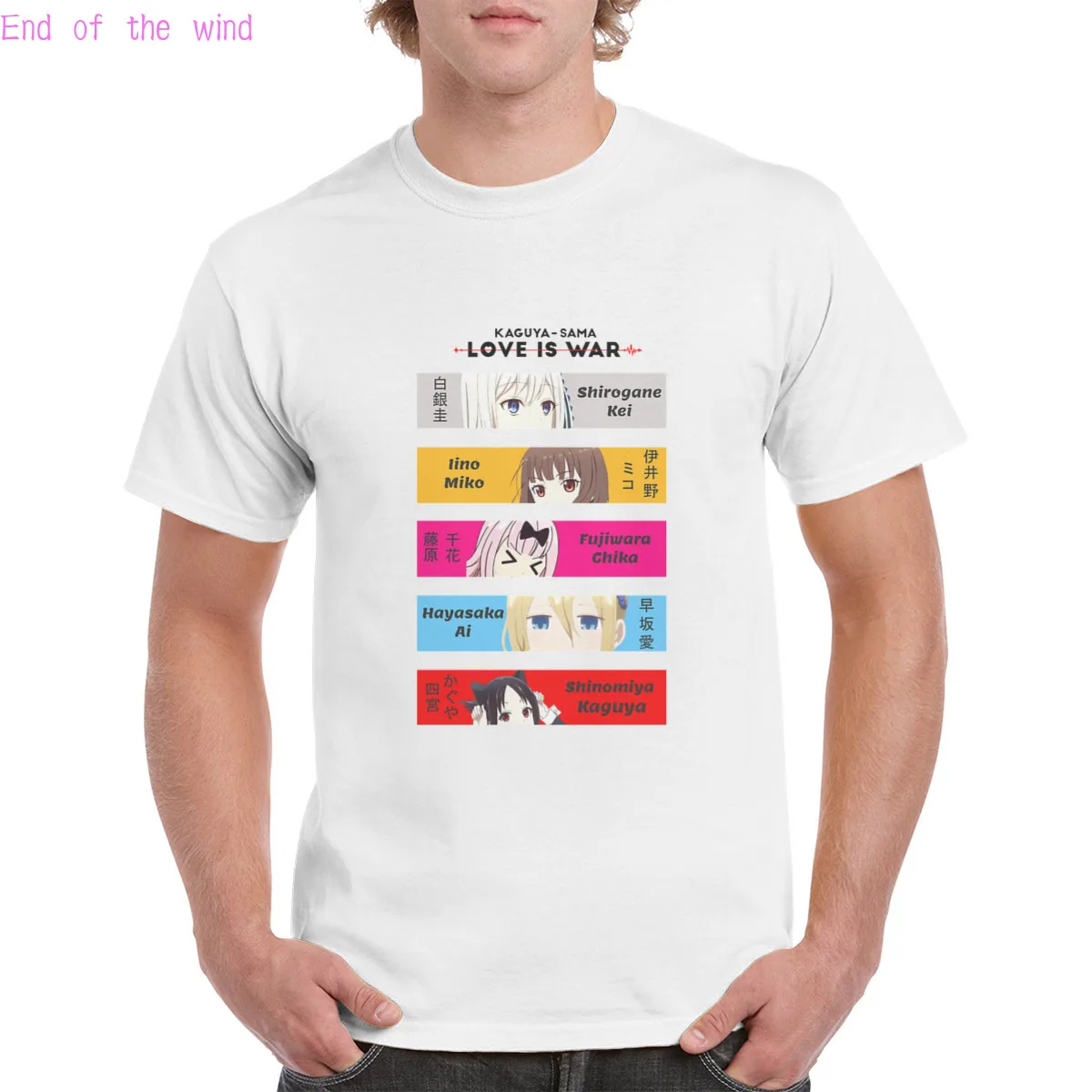

Cotton Kaguya-sama Love is War Anime t shirt women Chika Fujiwara Graphic Top Kaguya Shinomiya Soft Oversized Tee Man T-Shirt