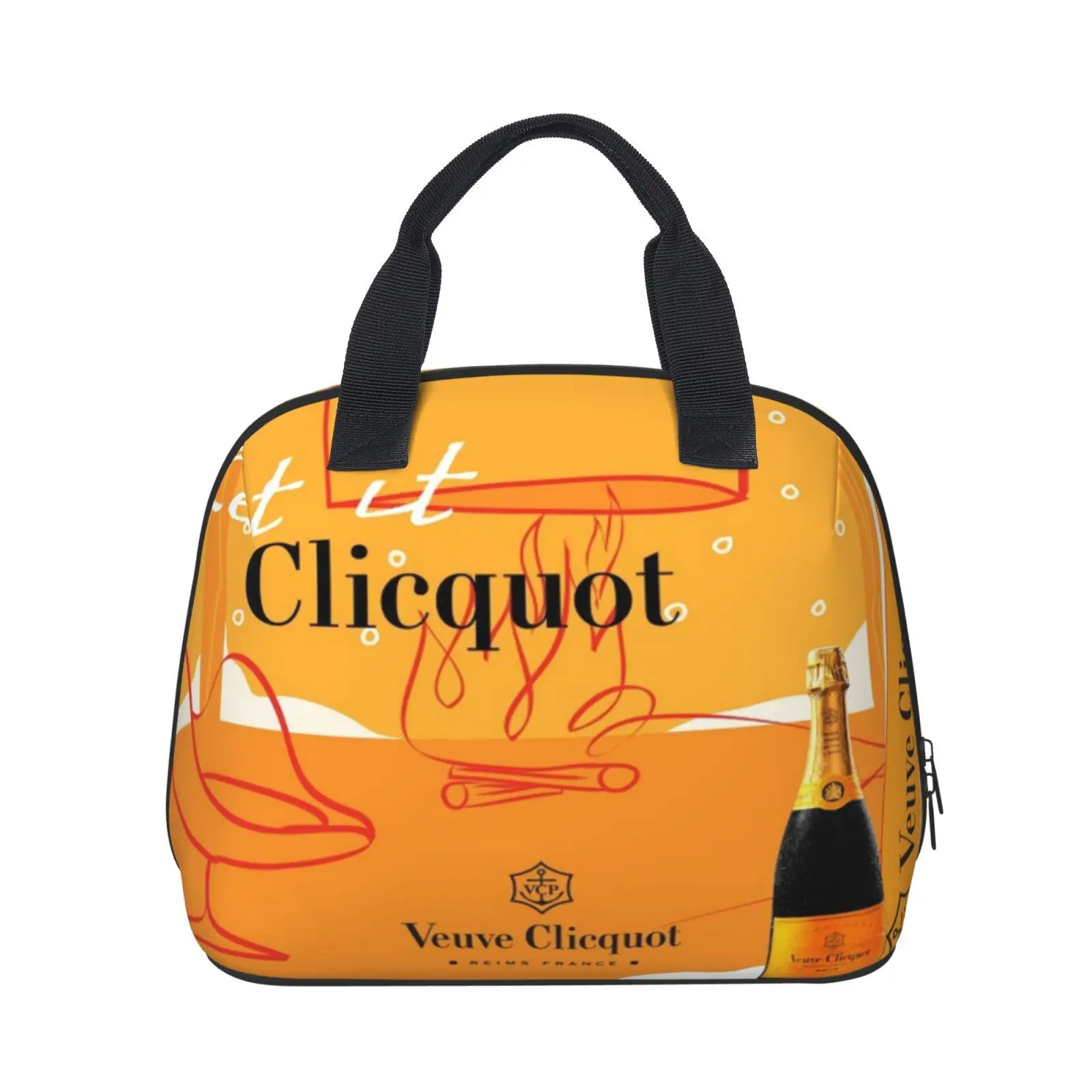 

Veuve Clicquot Fashion Shell Lunch Bag Lunch Bag Insulation Bag Multi-purpose Keep Warm and Cold Lunch Bags for Women_hul01
