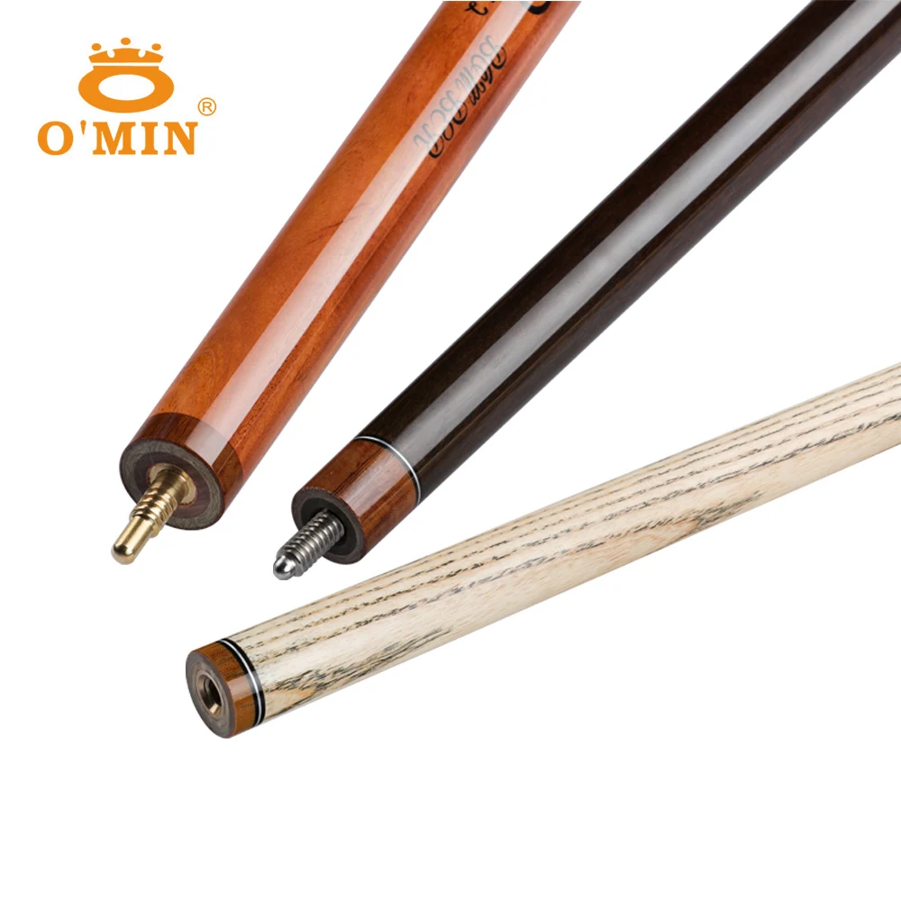 O'Min Bomber Billiard Punch&Jump Cue 14mm Tip 141cm Length 3 Pieces Ashwood Shaft High Quality Professional Billiard Break Cue