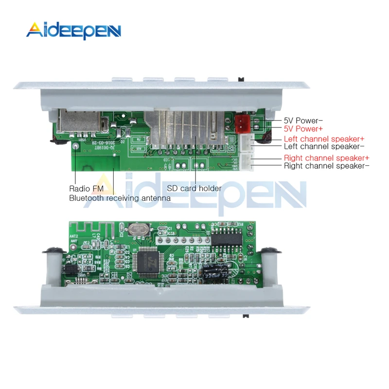 Плата декодера MP3 5 В Bluetooth-модуль декодирования вызовов WAV U-диск и TF-карта USB с