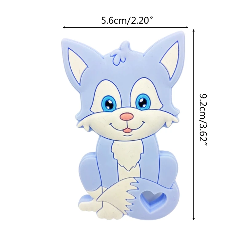 

Baby Cartoon Animal Shape Silicone Beads Teether DIY Chewable Molar Soother Toy