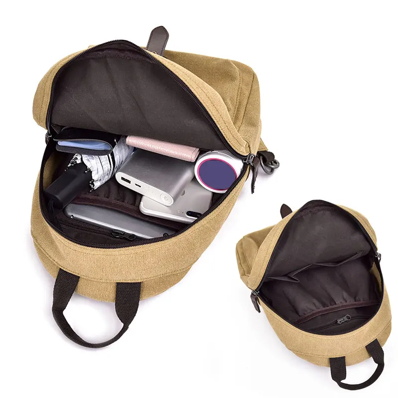 Многофункциональные холщовые дорожные мини-рюкзаки водонепроницаемые