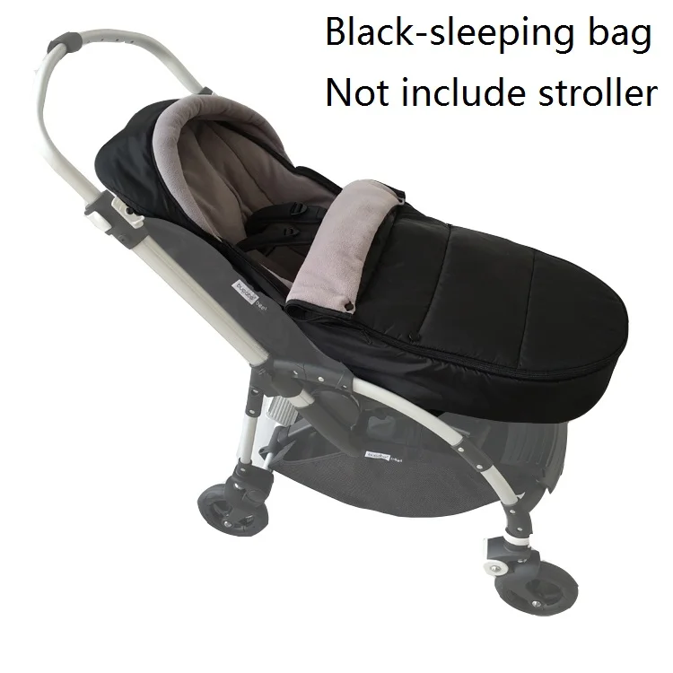 Black--sleep bag Оригинальная дизайнерская коляска Bugaboo Bee, аксессуары, теплая сумка для сна, зимняя коляска для Bugaboo Bee3 и Bee5 - Цвет: Black--sleep bag