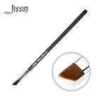 Jessup прецизионная основа под тени для век Кисть для макияжа Профессиональная чернаяСеребристая синтетическая щетина одинарная Кисть для макияжа Подводка для крыльев-207