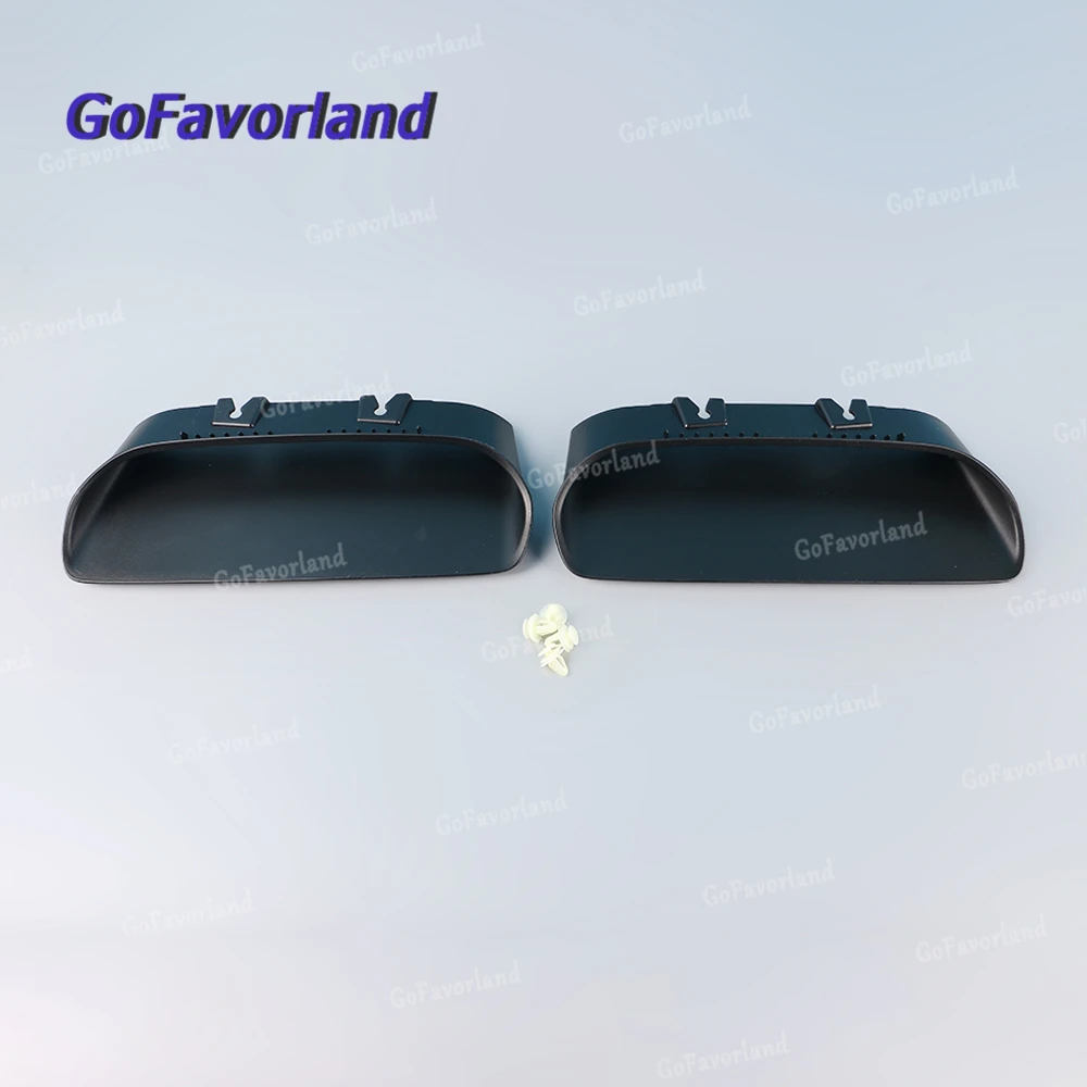 

Left Right Hood Bezels Black 68378080AB 68378081AB 68378080AC 68378081AC For Dodge Challenger 2019-2020